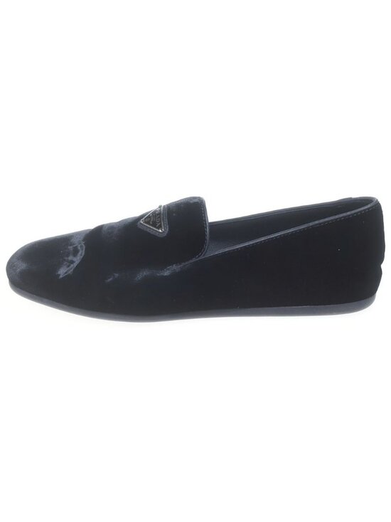 Prada Triangle Logo Suede Loafers Slip on 8